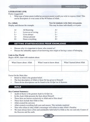 Learning Islam Teacher Book Level 1 (6th Grade)