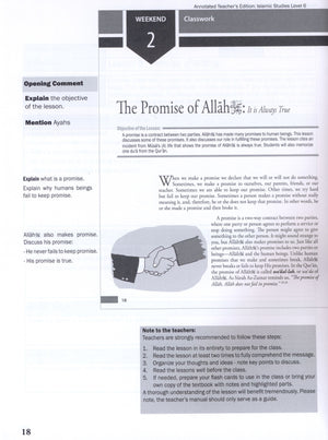 Weekend Learning Islamic Studies Teacher Manual Level 6