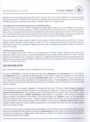 I Love Islam Teacher / Parent Guide Level 2 - First Edition