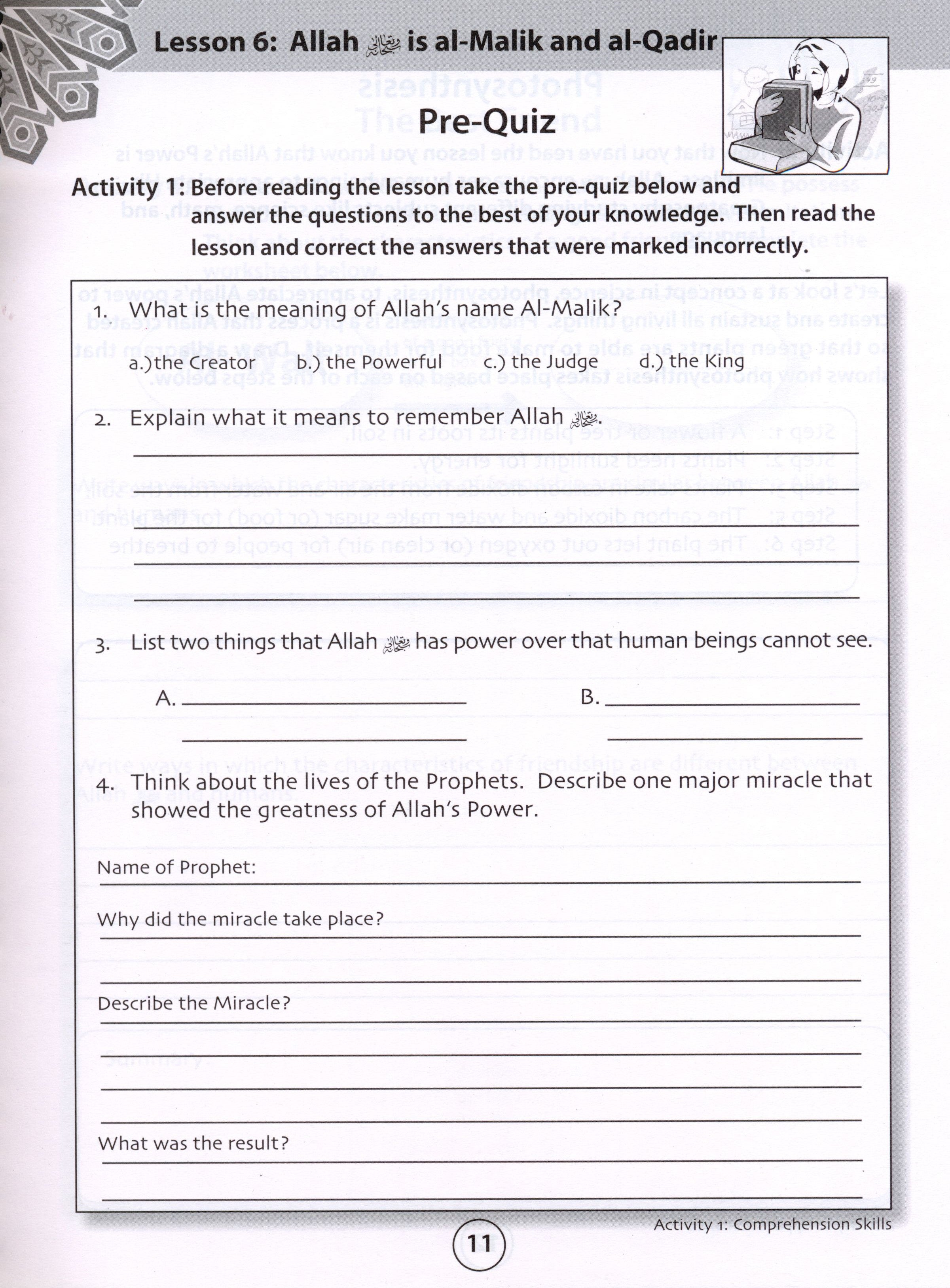 We Are Muslims Workbook Grade 6