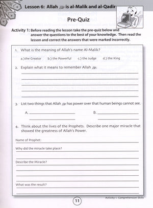 We Are Muslims Workbook Grade 6