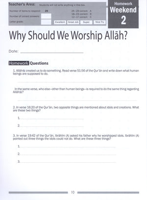 Weekend Learning Islamic Studies Workbook Level 5