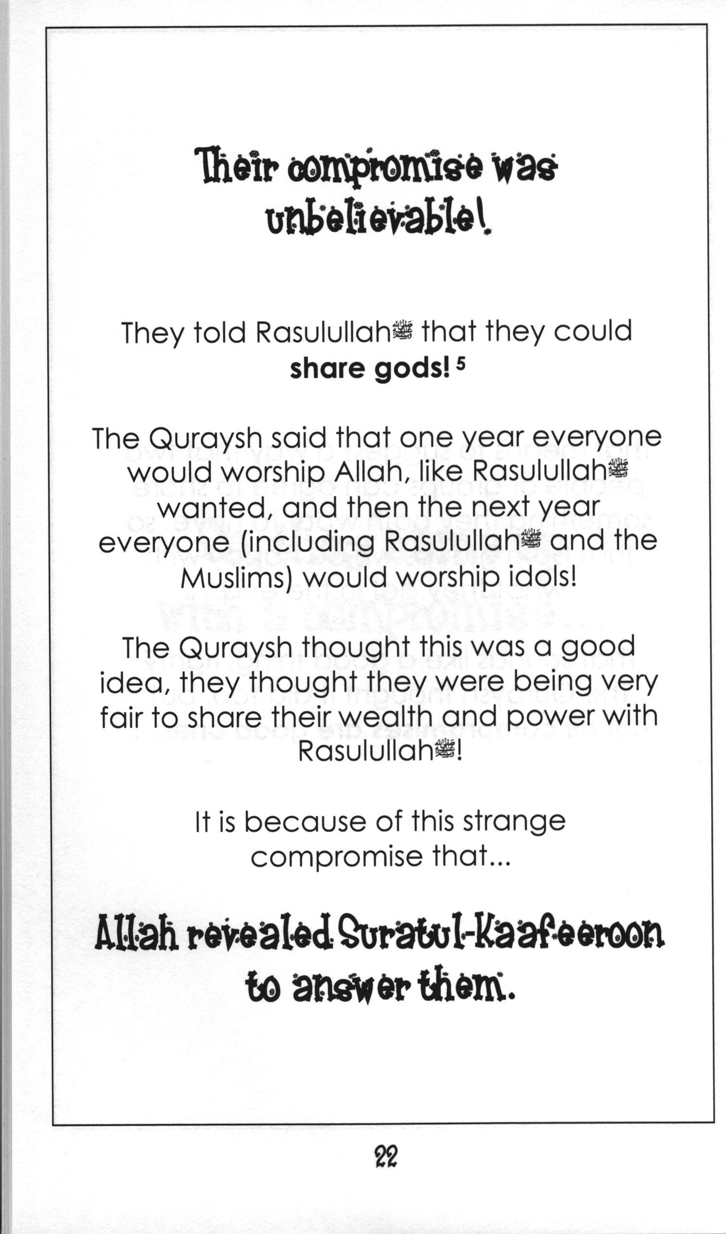 Mini Tafseer Book Suratul Kafeeroon (Surah 109)