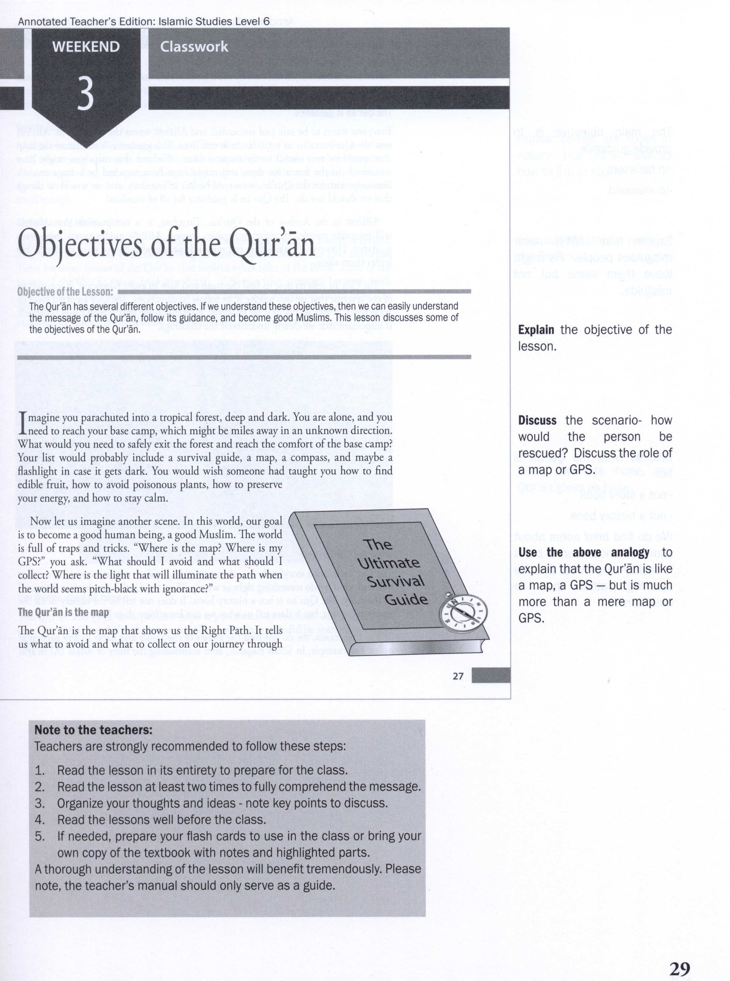 Weekend Learning Islamic Studies Teacher Manual Level 6