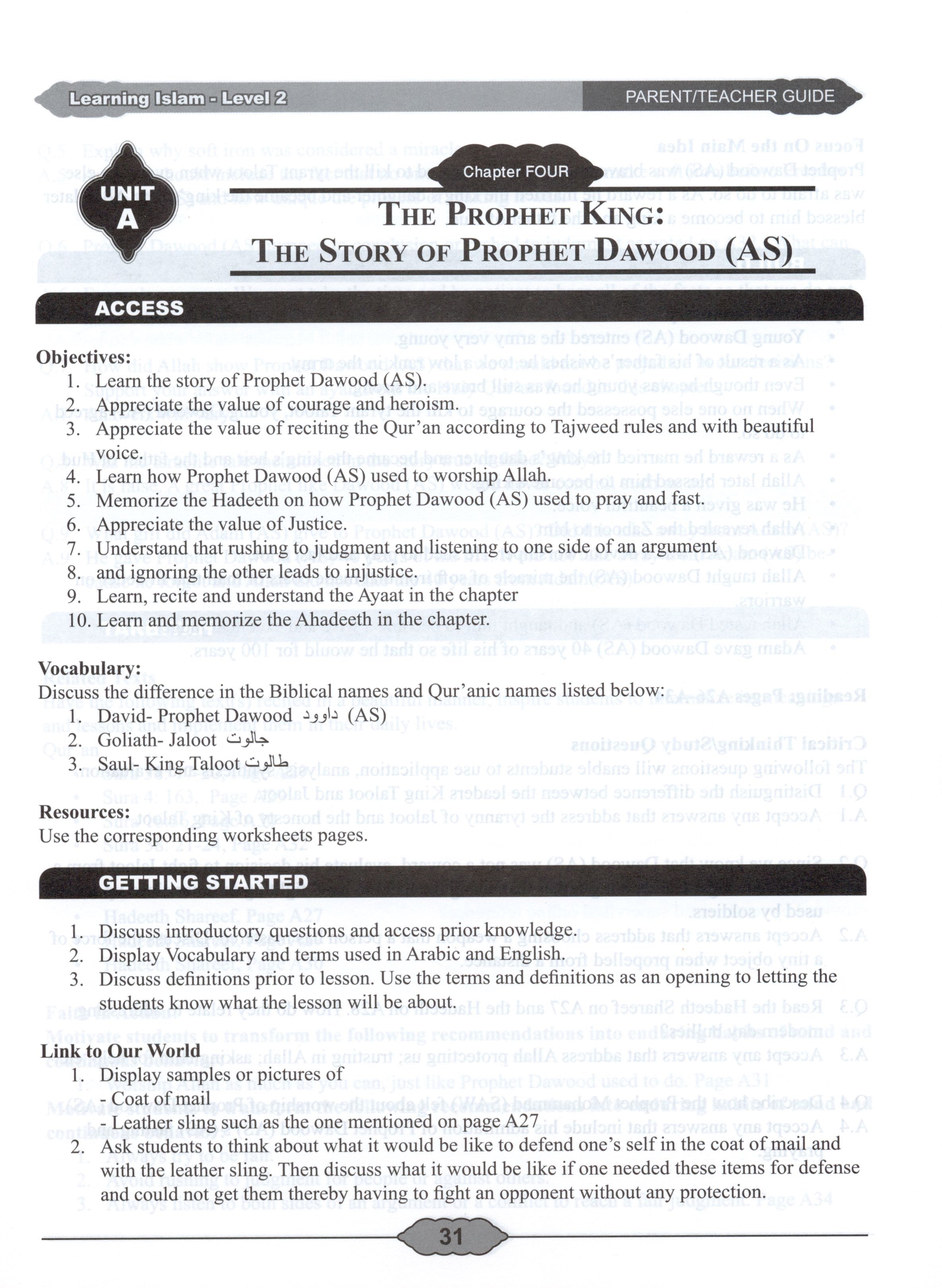 Learning Islam Teacher Book Level 2 (7th Grade)