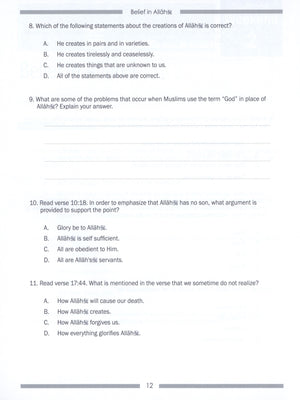 Weekend Learning Islamic Studies Workbook Level 7