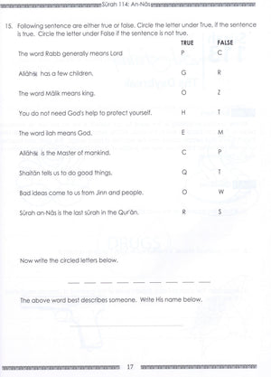 Weekend Learning Juz' Amma (Part 30) Workbook Volume 1