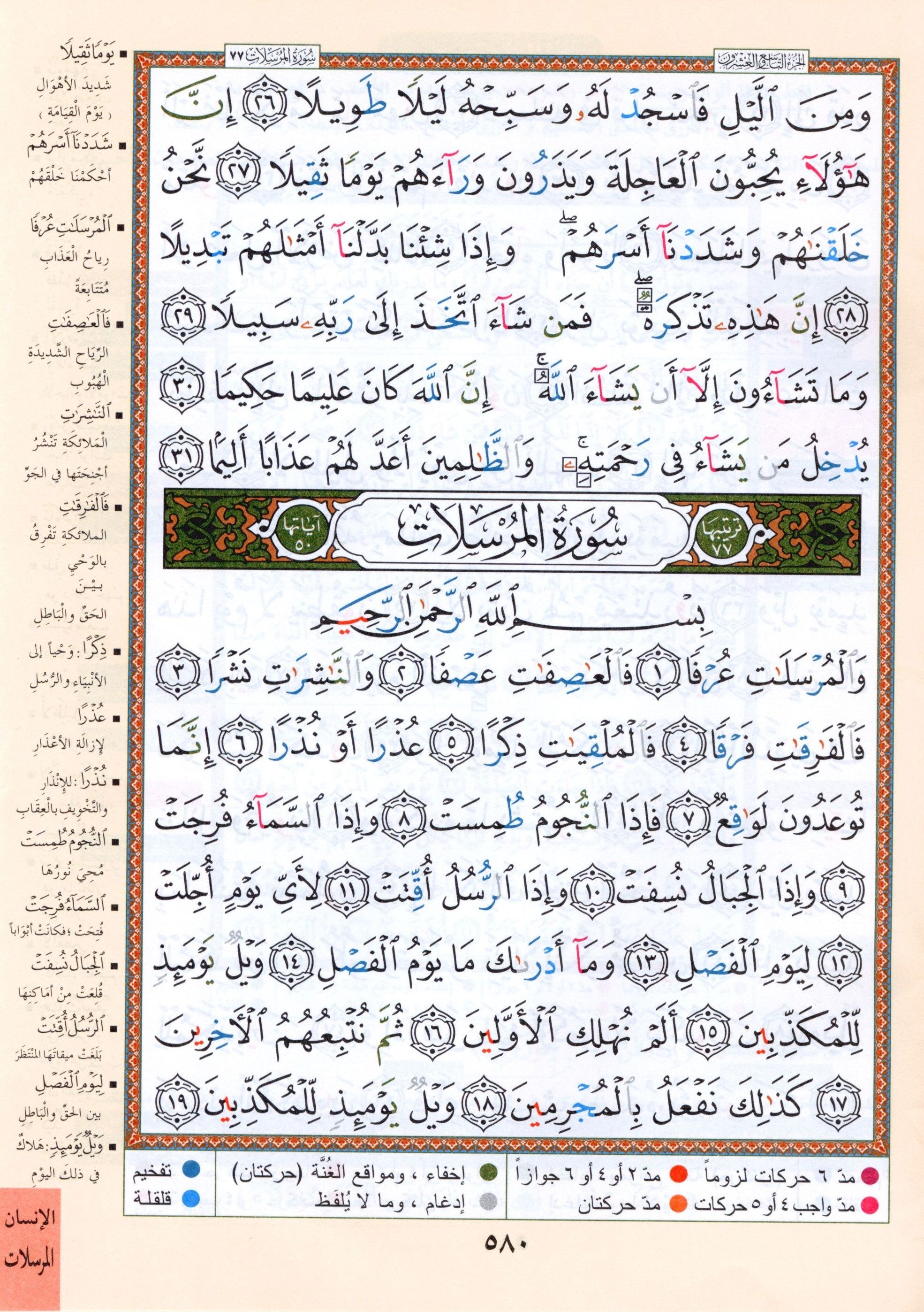 Tajweed Quran Juz' Tabarak Part 29 (7