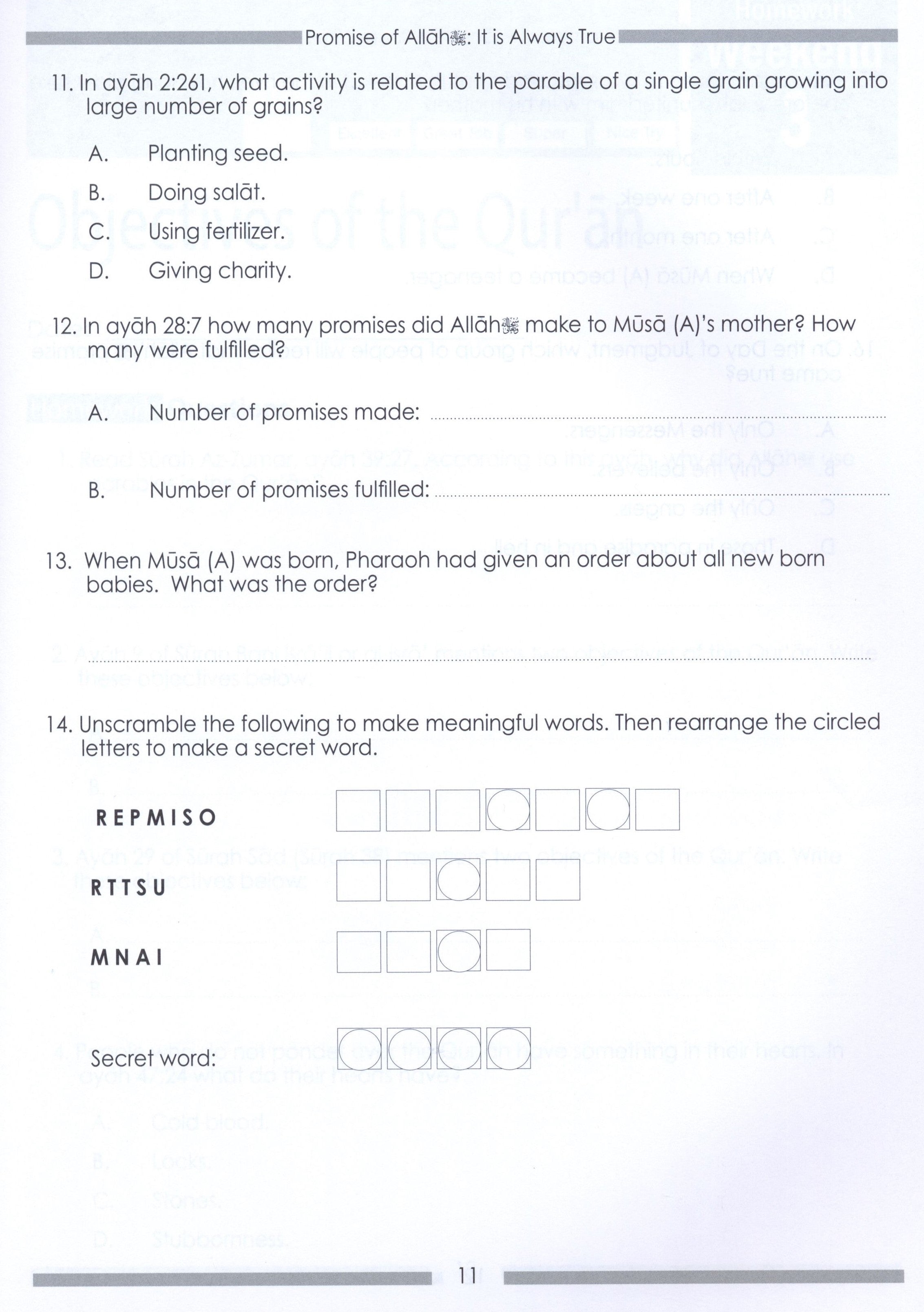 Weekend Learning Islamic Studies Workbook Level 6