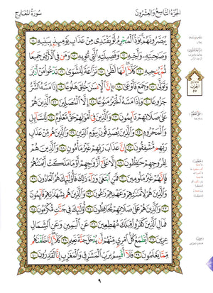 Al-Qaidah An-Noraniah - Juz’ Tabarak & Suratul-Fatihah for Beginners Large 8.5 x 11.5 القاعدة النورانية وتطبيقاتها على جزء تبارك مع سورة الفاتحة للمبتدئين