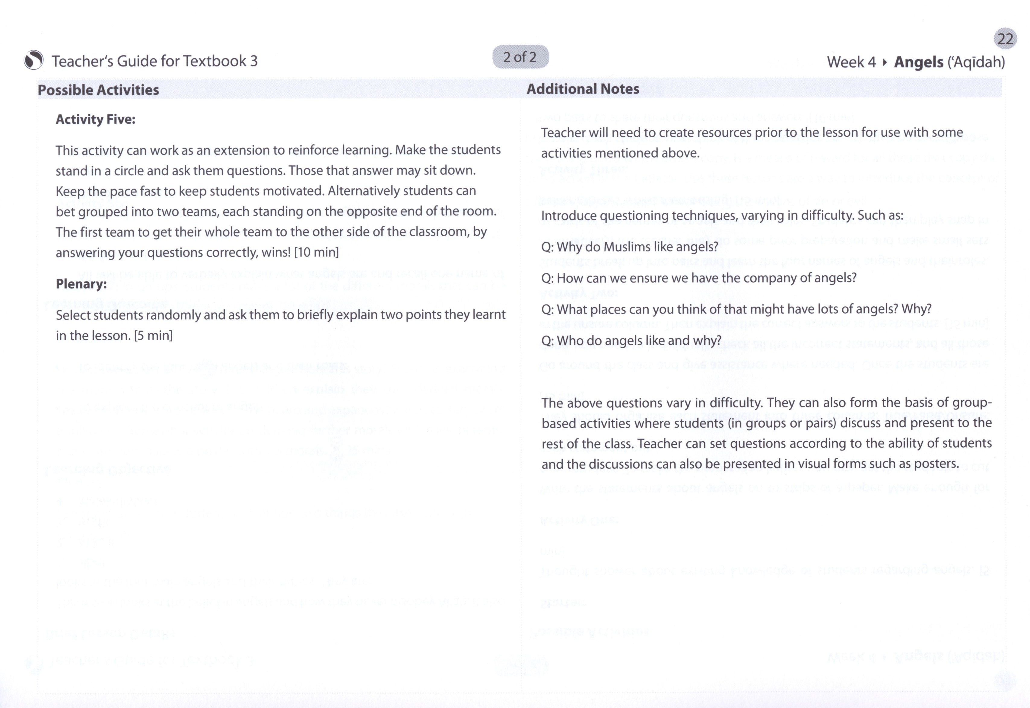 Safar Teacher’s Guide for Islamic Studies Book 3
