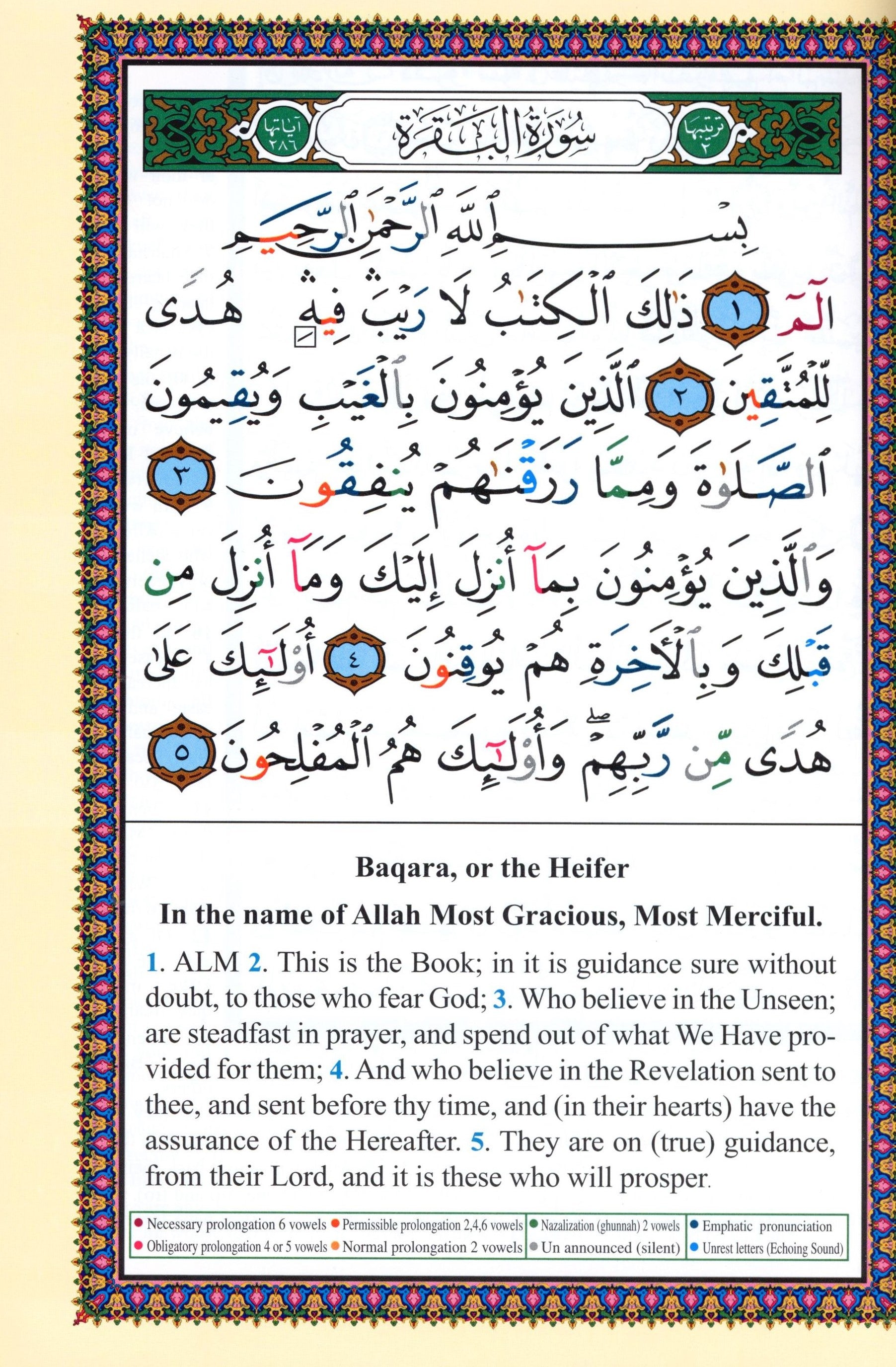Tajweed Quran with English Translation 7 x 9