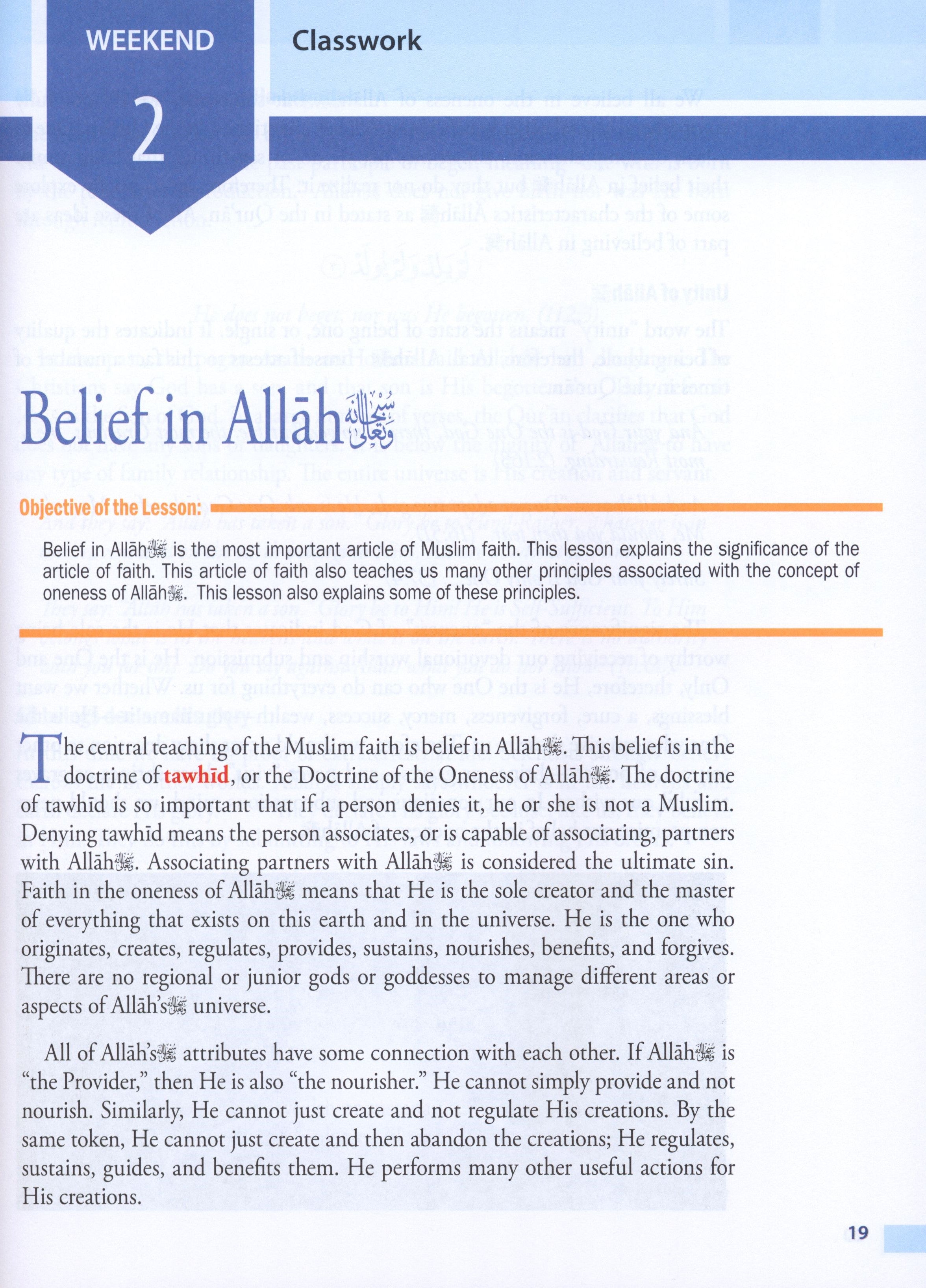 Weekend Learning Islamic Studies Level 7