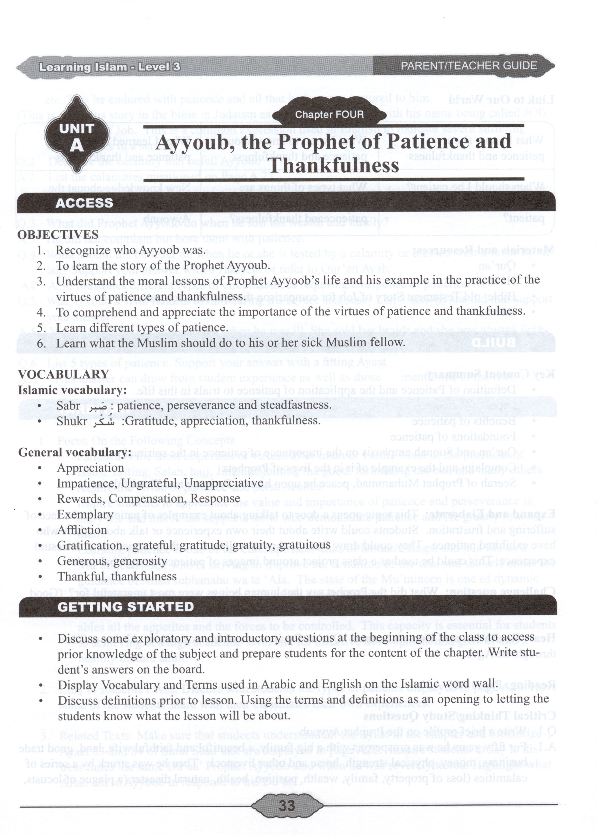 Learning Islam Teacher Book Level 3 (8th Grade)