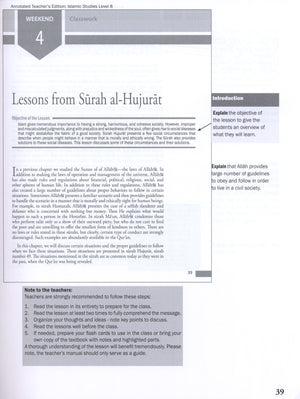 Weekend Learning Islamic Studies Teacher Manual Level 8