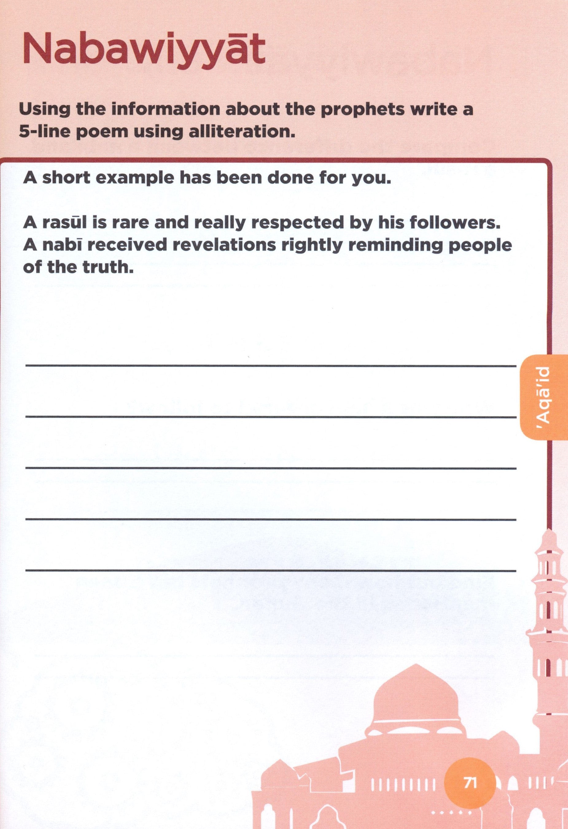 An Nasihah Islamic Curriculum Workbook 6 (Girls)