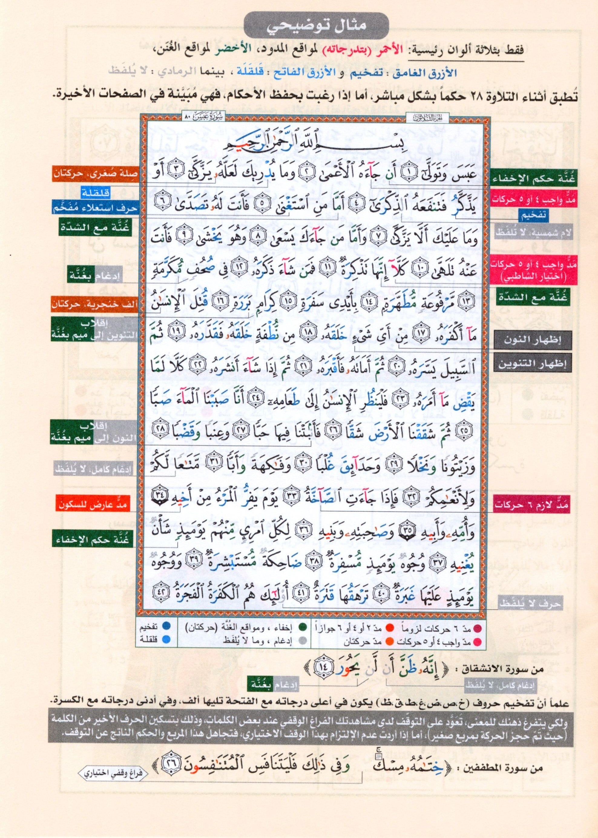 Tajweed Quran Juz' Tabarak Part 29 (7