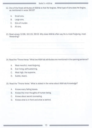Weekend Learning Islamic Studies Workbook Level 7