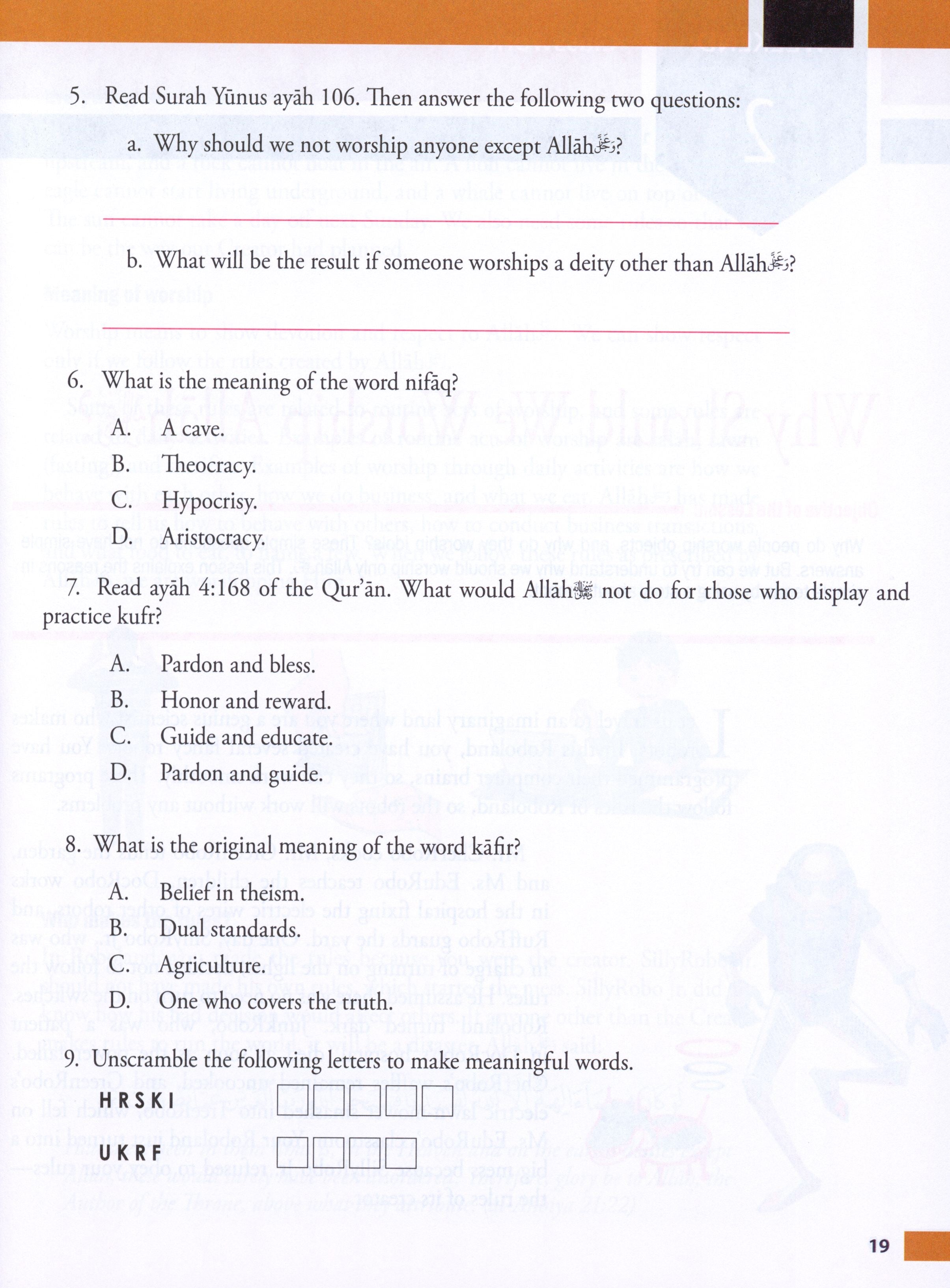 Weekend Learning Islamic Studies Level 5
