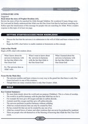 Learning Islam Teacher Book Level 1 (6th Grade)