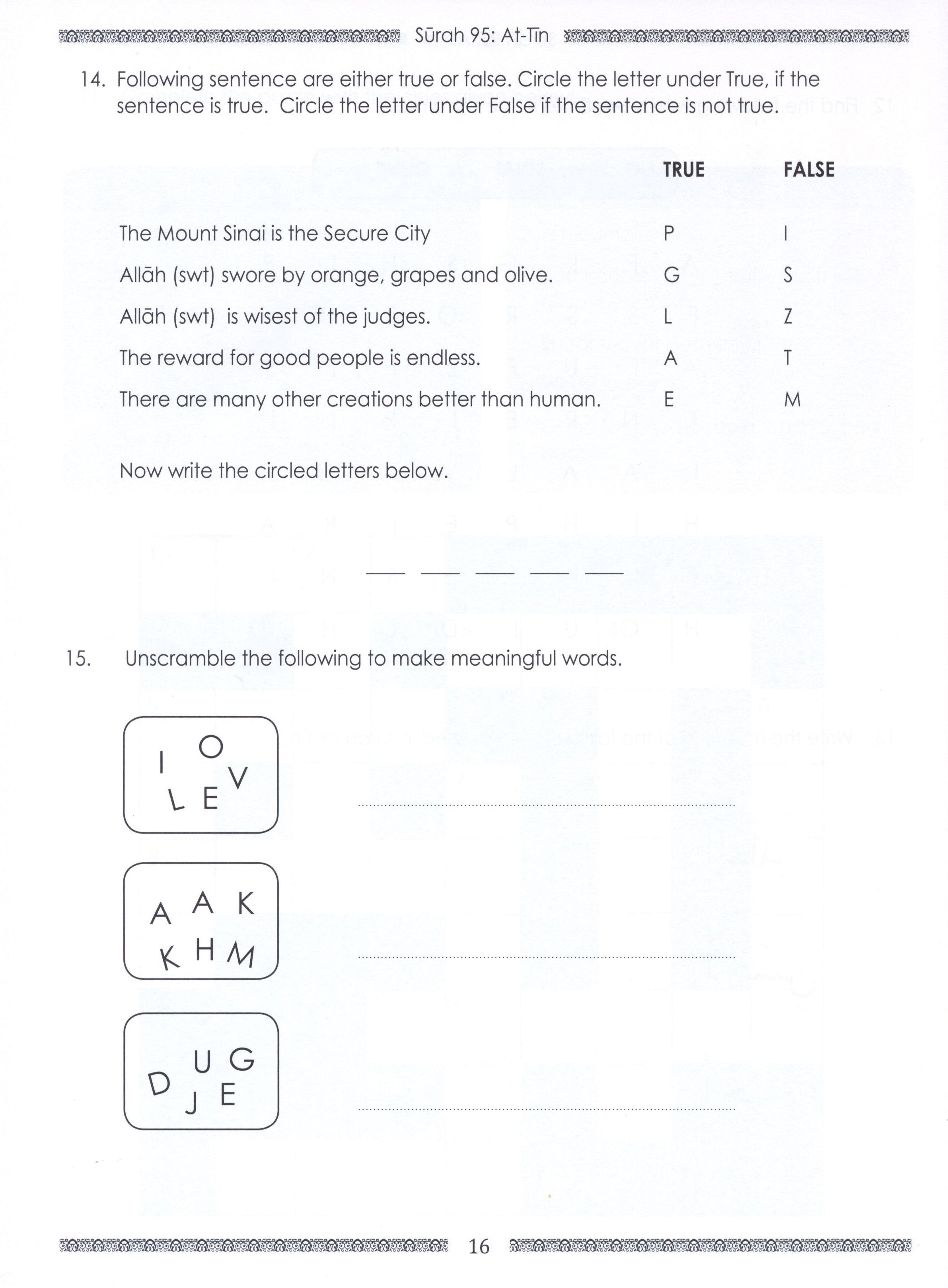 Weekend Learning Juz' Amma (Part 30) Workbook Volume 2