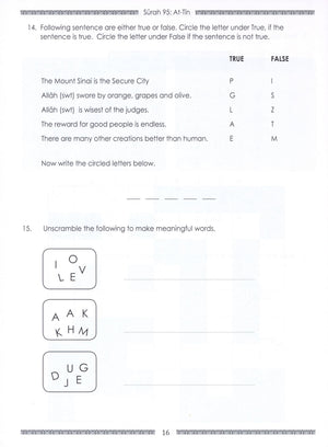 Weekend Learning Juz' Amma (Part 30) Workbook Volume 2