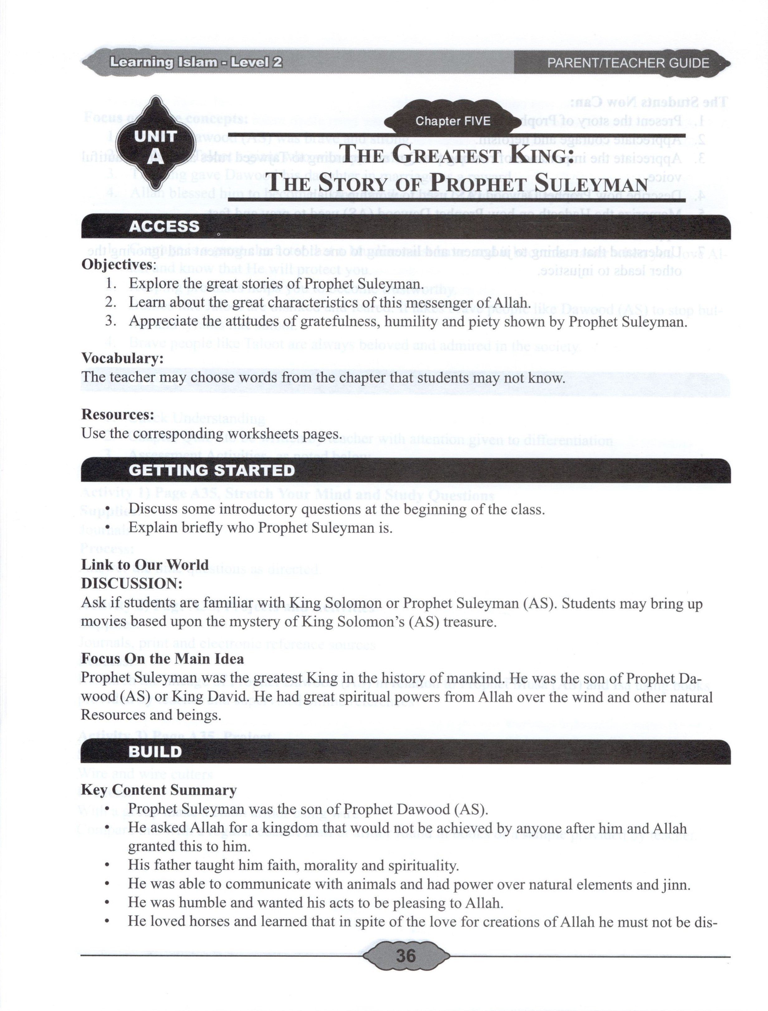 Learning Islam Teacher Book Level 2 (7th Grade)