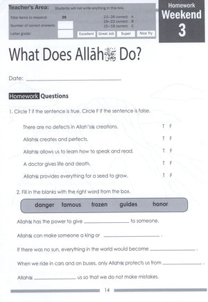 Weekend Learning Islamic Studies Workbook Level 2