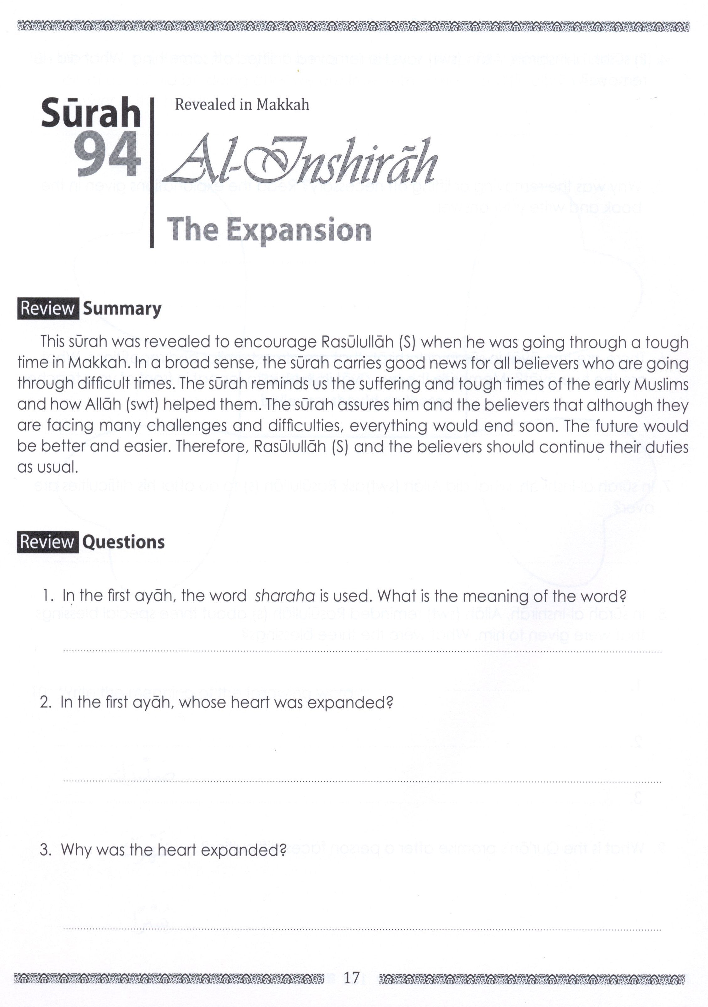 Weekend Learning Juz' Amma (Part 30) Workbook Volume 2