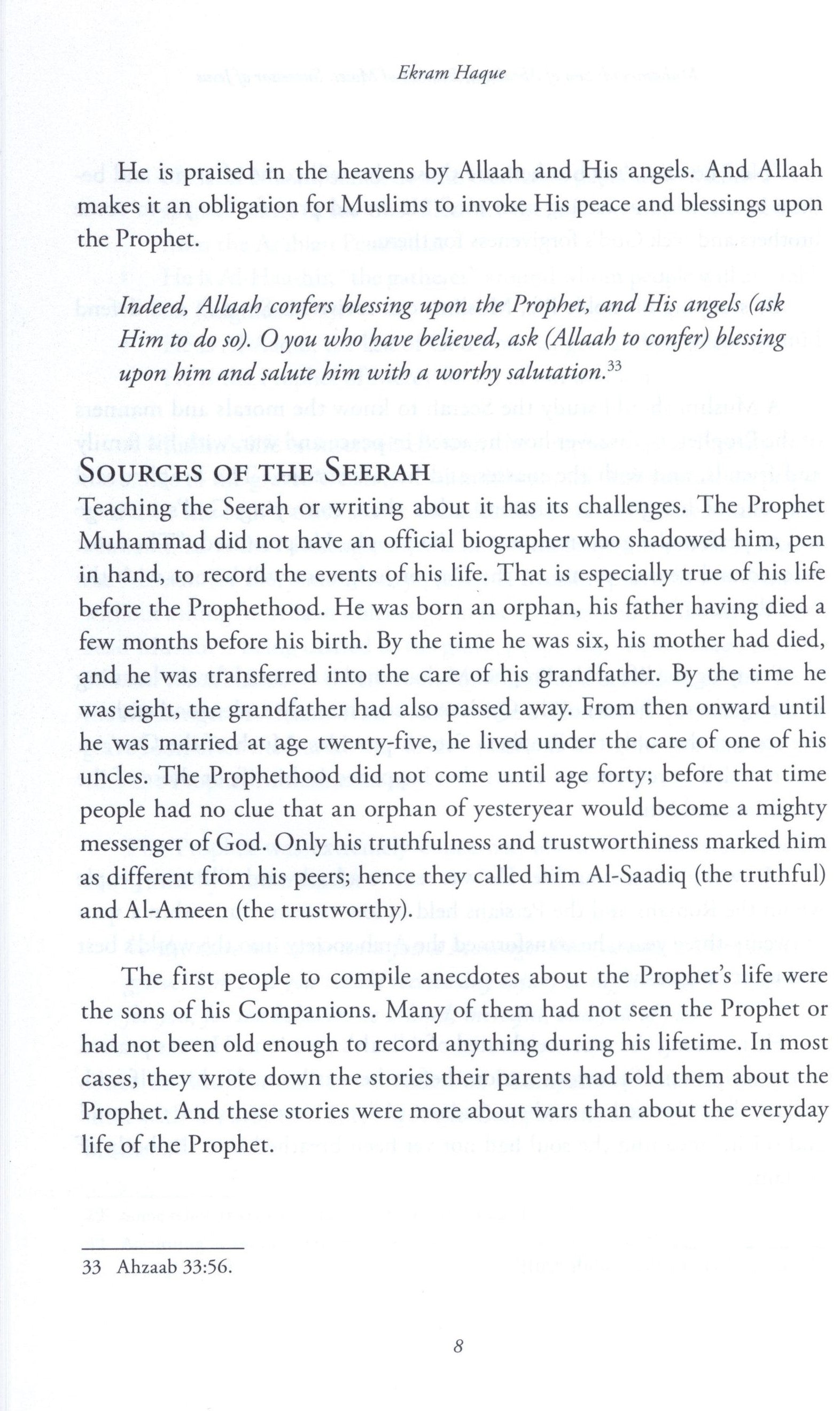 Muhammad Son of Abraham, Brother of Moses, Successor of Jesus