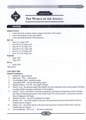 Learning Islam Teacher Book Level 1 (6th Grade)