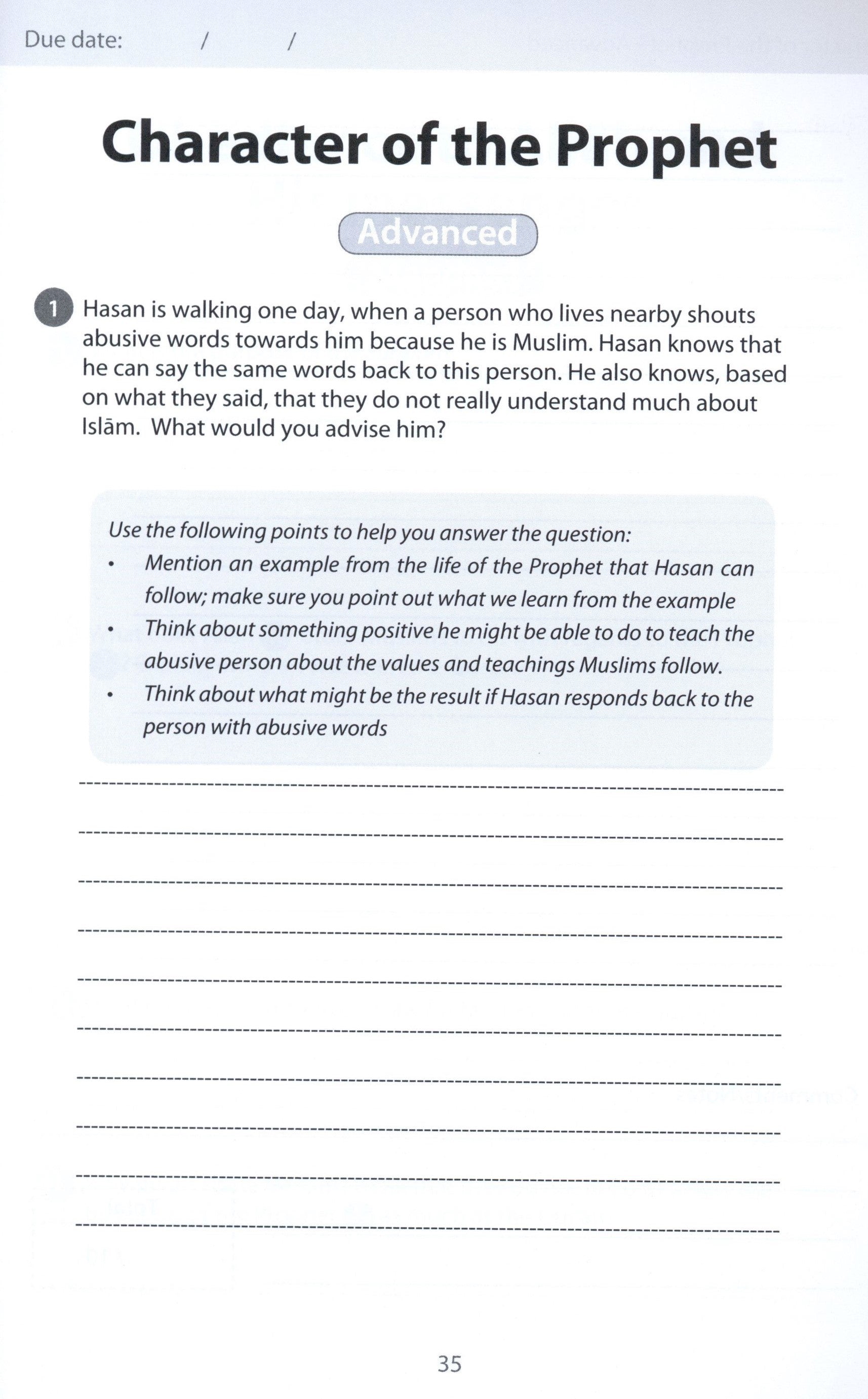 Safar Islamic Studies Workbook 6