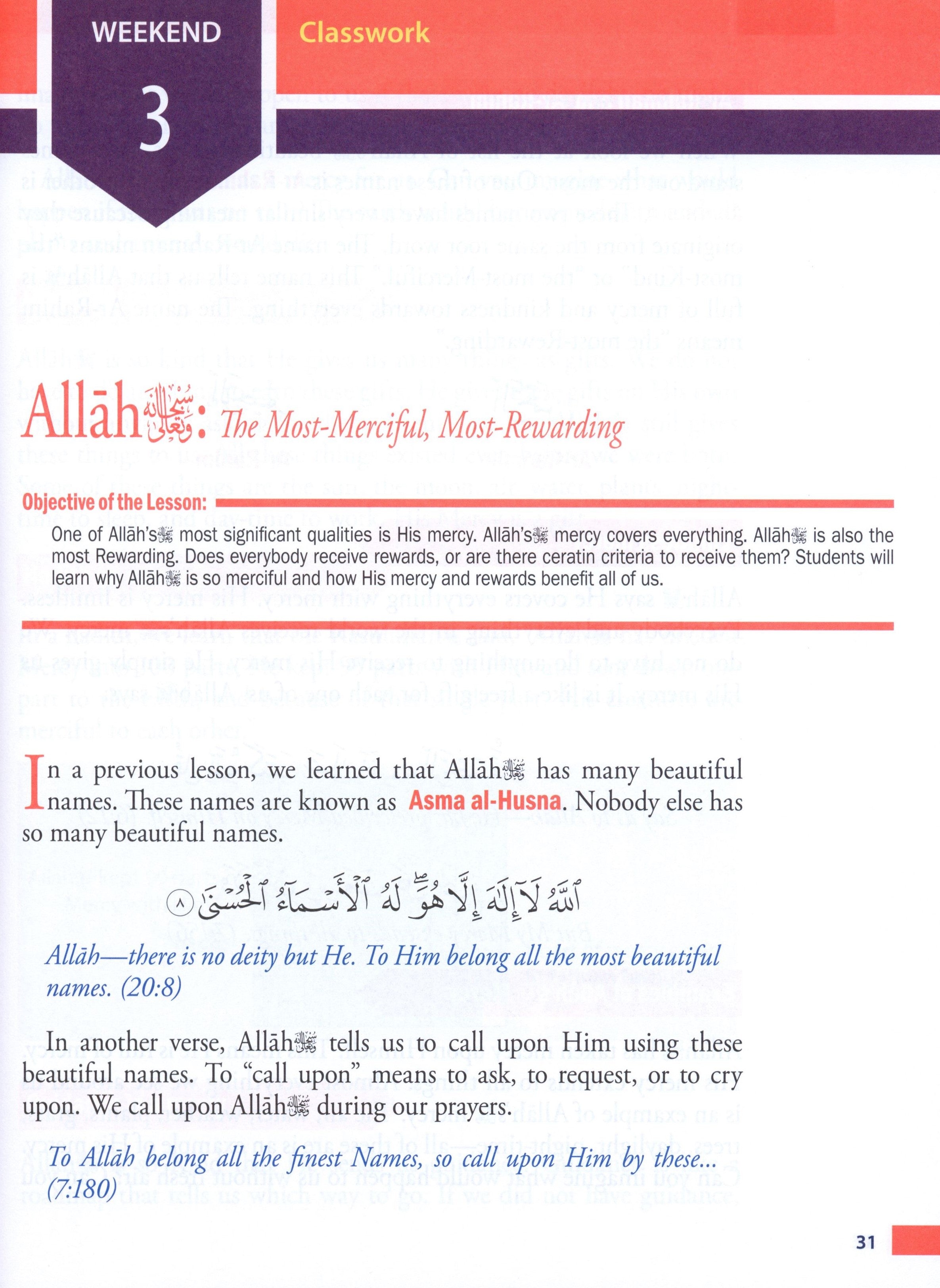 Weekend Learning Islamic Studies Level 3