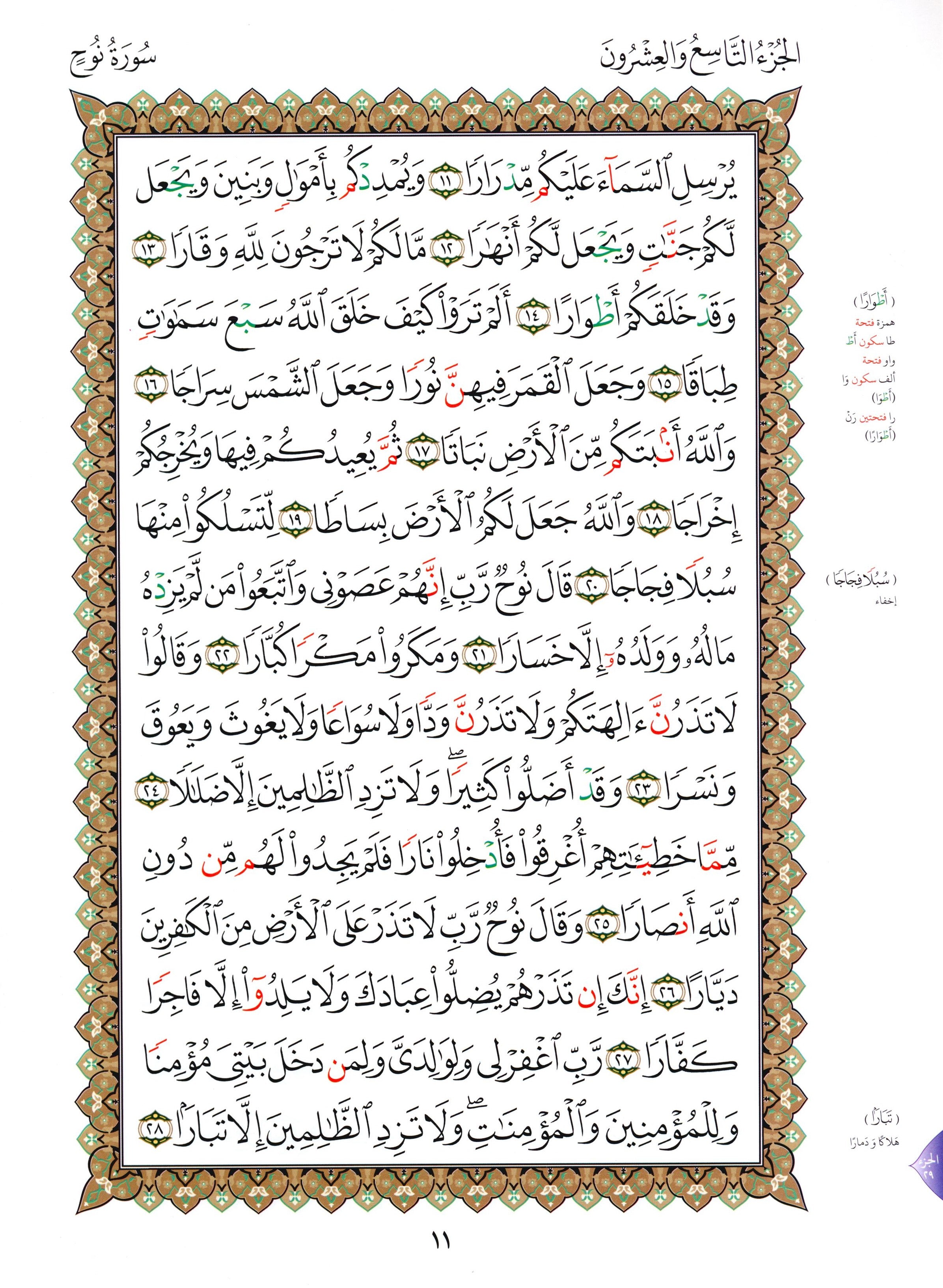 Al-Qaidah An-Noraniah - Juz’ Tabarak & Suratul-Fatihah for Beginners Large 8.5 x 11.5 القاعدة النورانية وتطبيقاتها على جزء تبارك مع سورة الفاتحة للمبتدئين