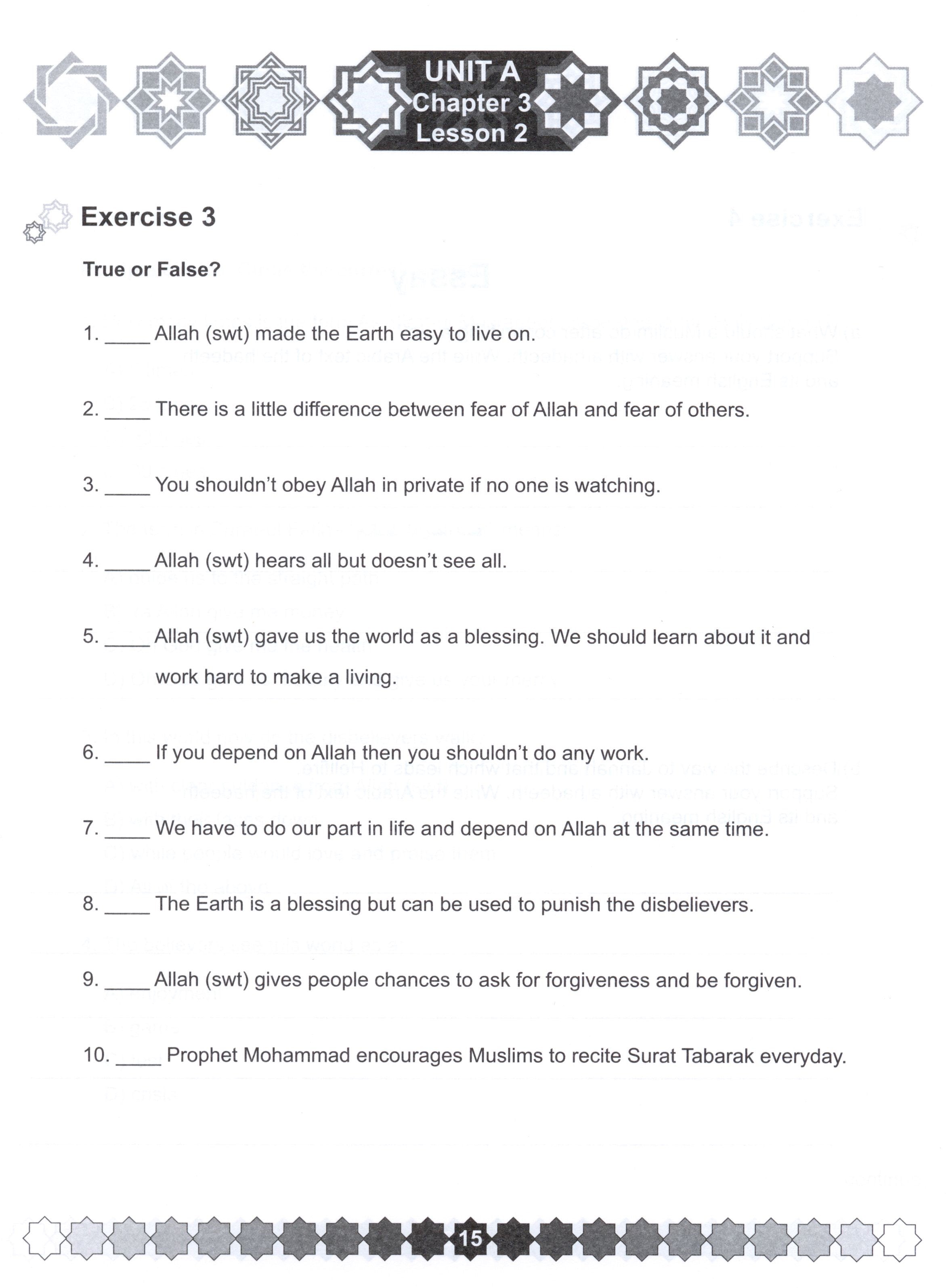 I Love Islam Weekend Edition Workbook Level 6
