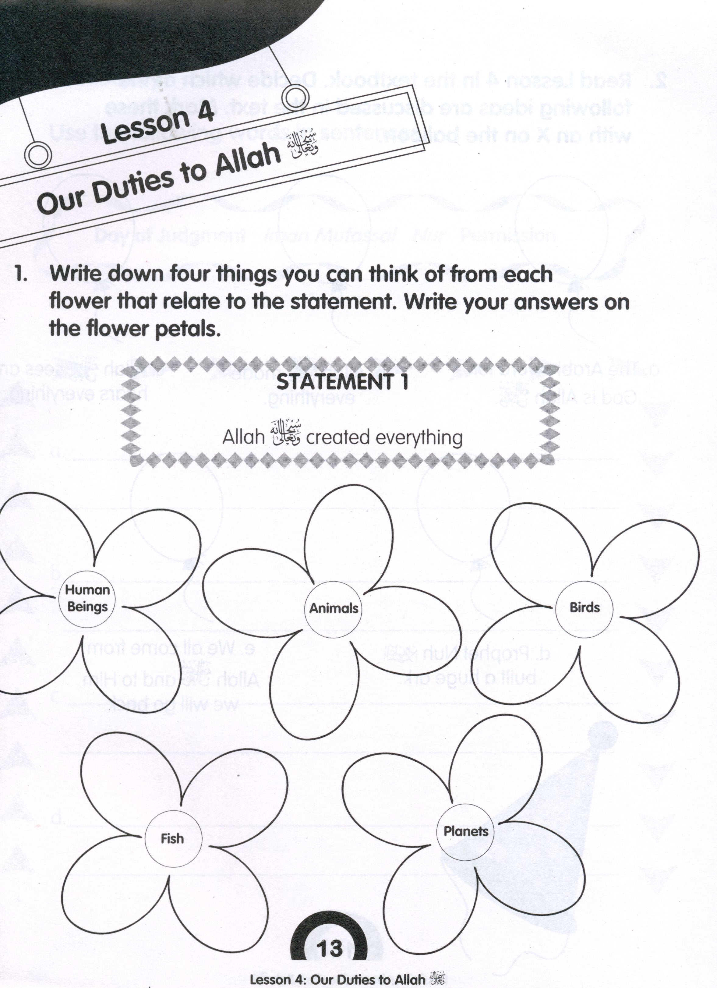 We Are Muslims Workbook Grade 2