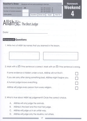 Weekend Learning Islamic Studies Workbook Level 3