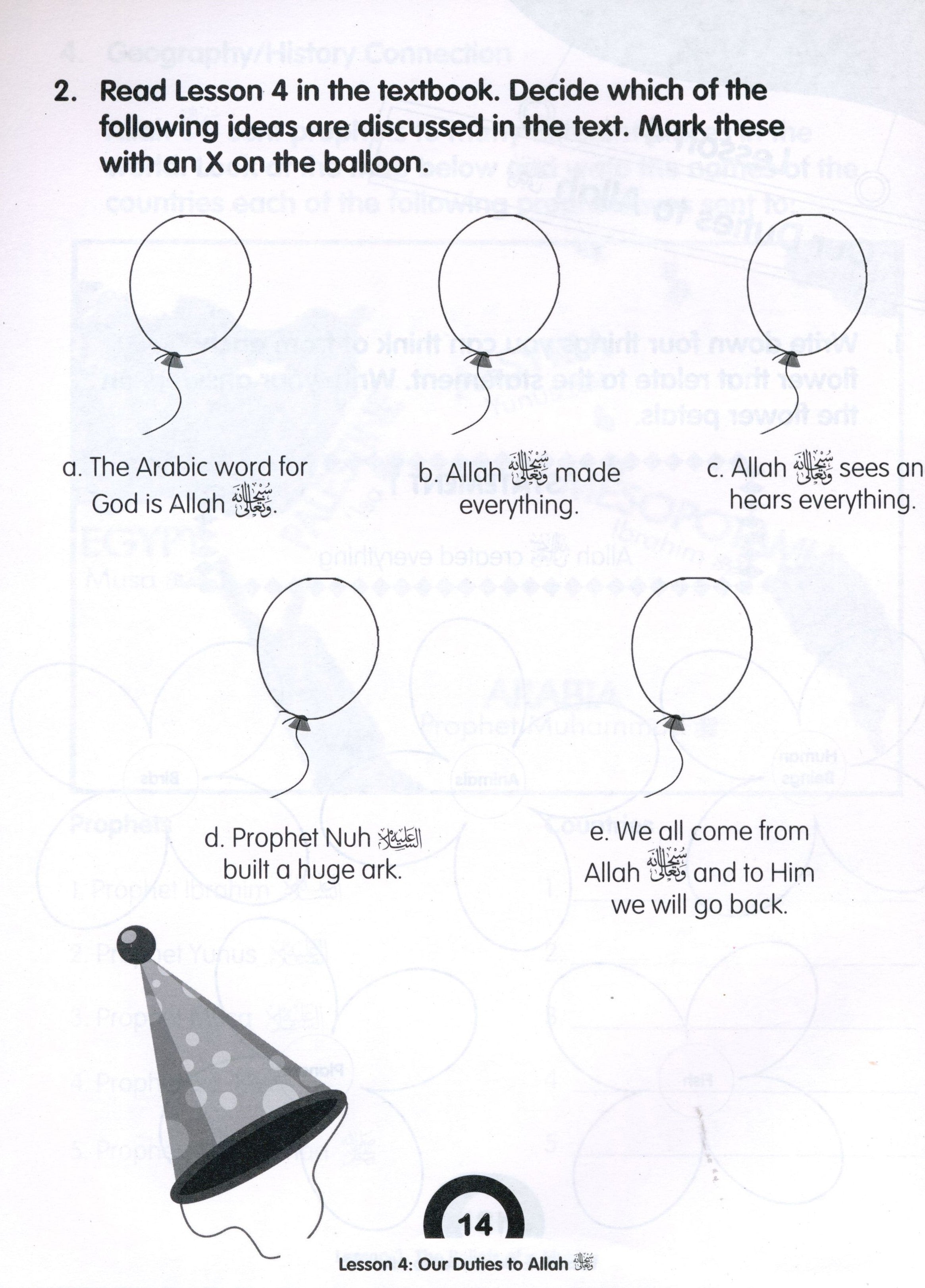 We Are Muslims Workbook Grade 2