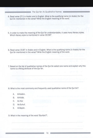 Weekend Learning Islamic Studies Workbook Level 7
