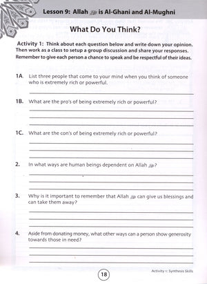 We Are Muslims Workbook Grade 6