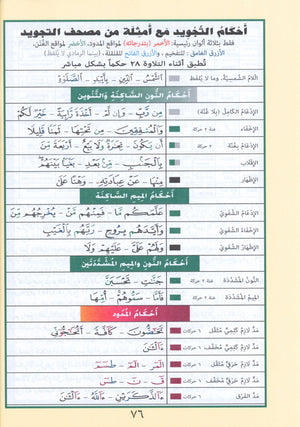 Tajweed Quran Juz' Qad Same'a, Tabarak and Amma - 3 in 1 Size 7