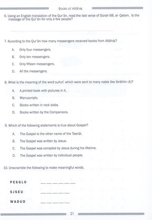 Weekend Learning Islamic Studies Workbook Level 4