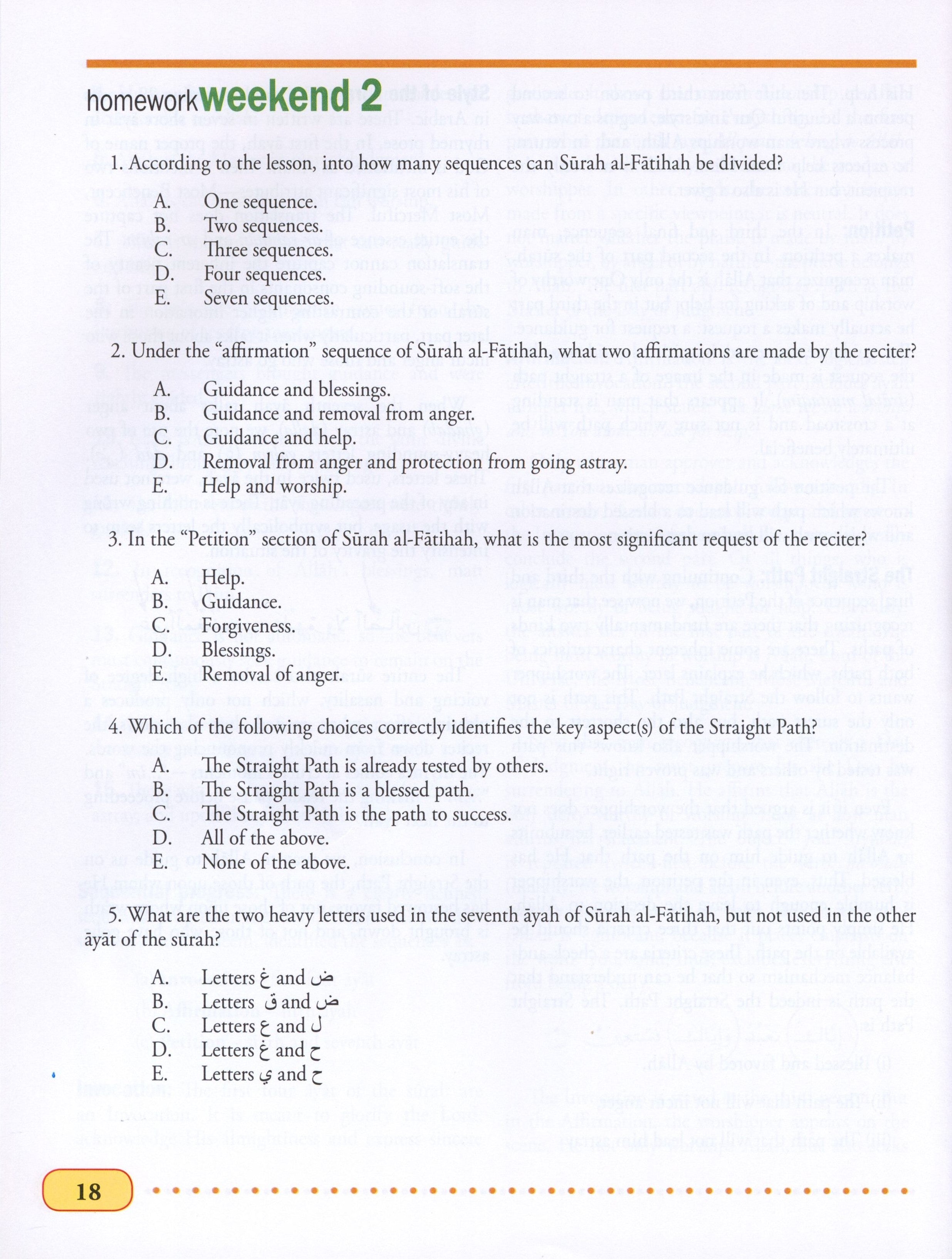 Weekend Learning Islamic Studies Level 10