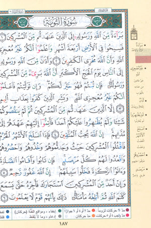 Tajweed Quran Velvet Cover (5.5