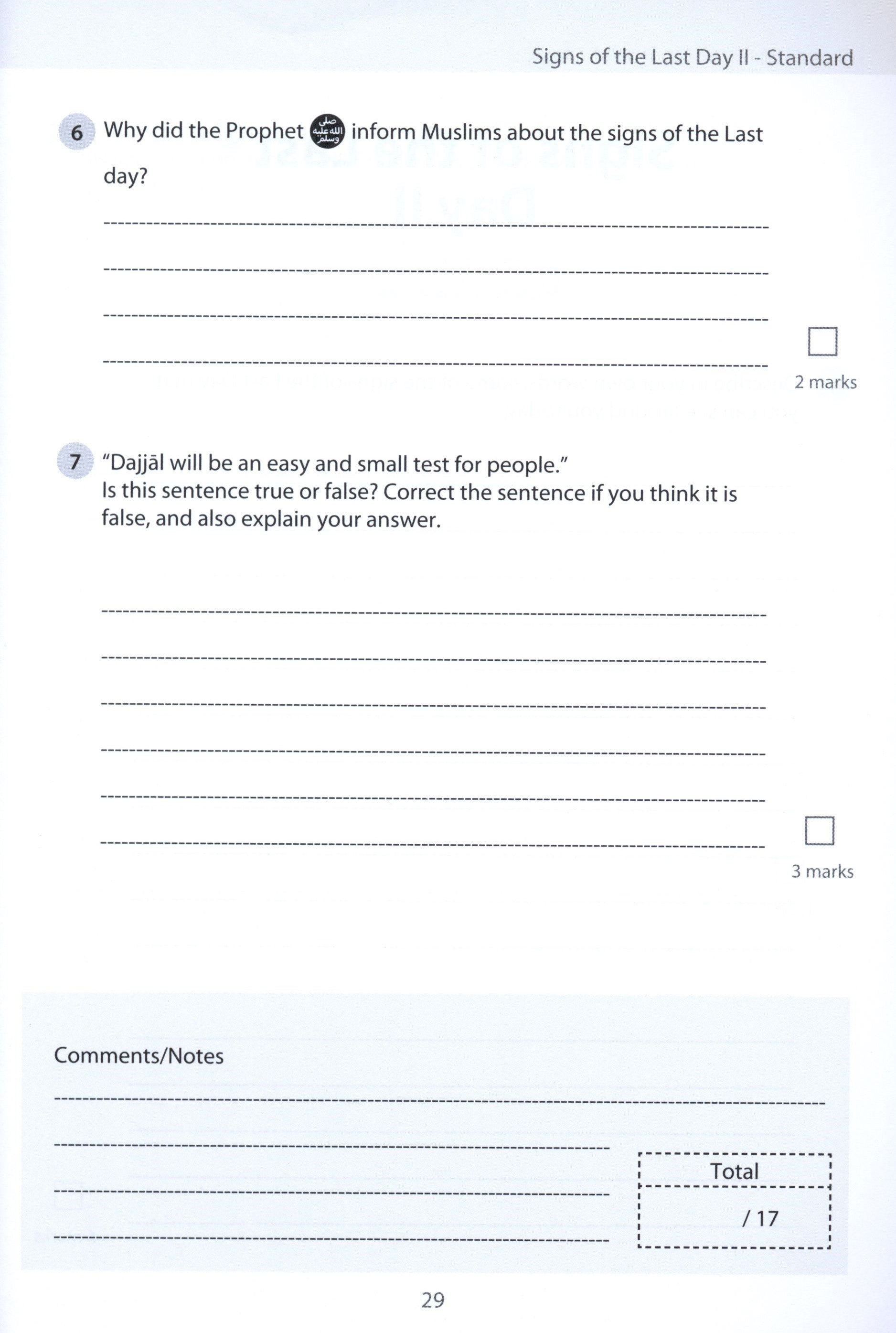 Safar Islamic Studies Workbook 5