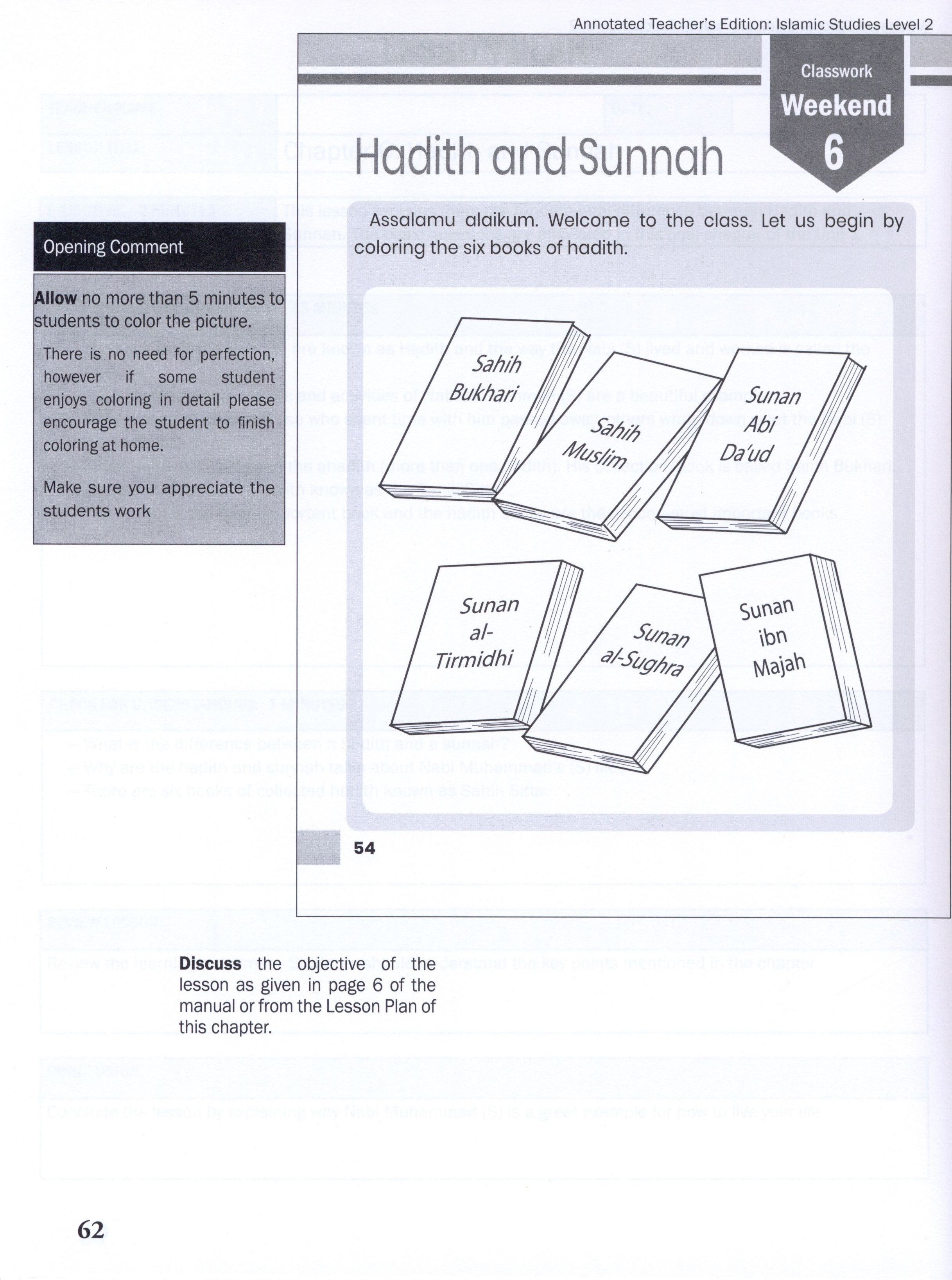 Weekend Learning Islamic Studies Teacher Manual Level 2