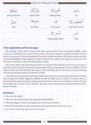 Weekend Learning Juz' Amma (Part 30) for School Students with Transliteration (Green)