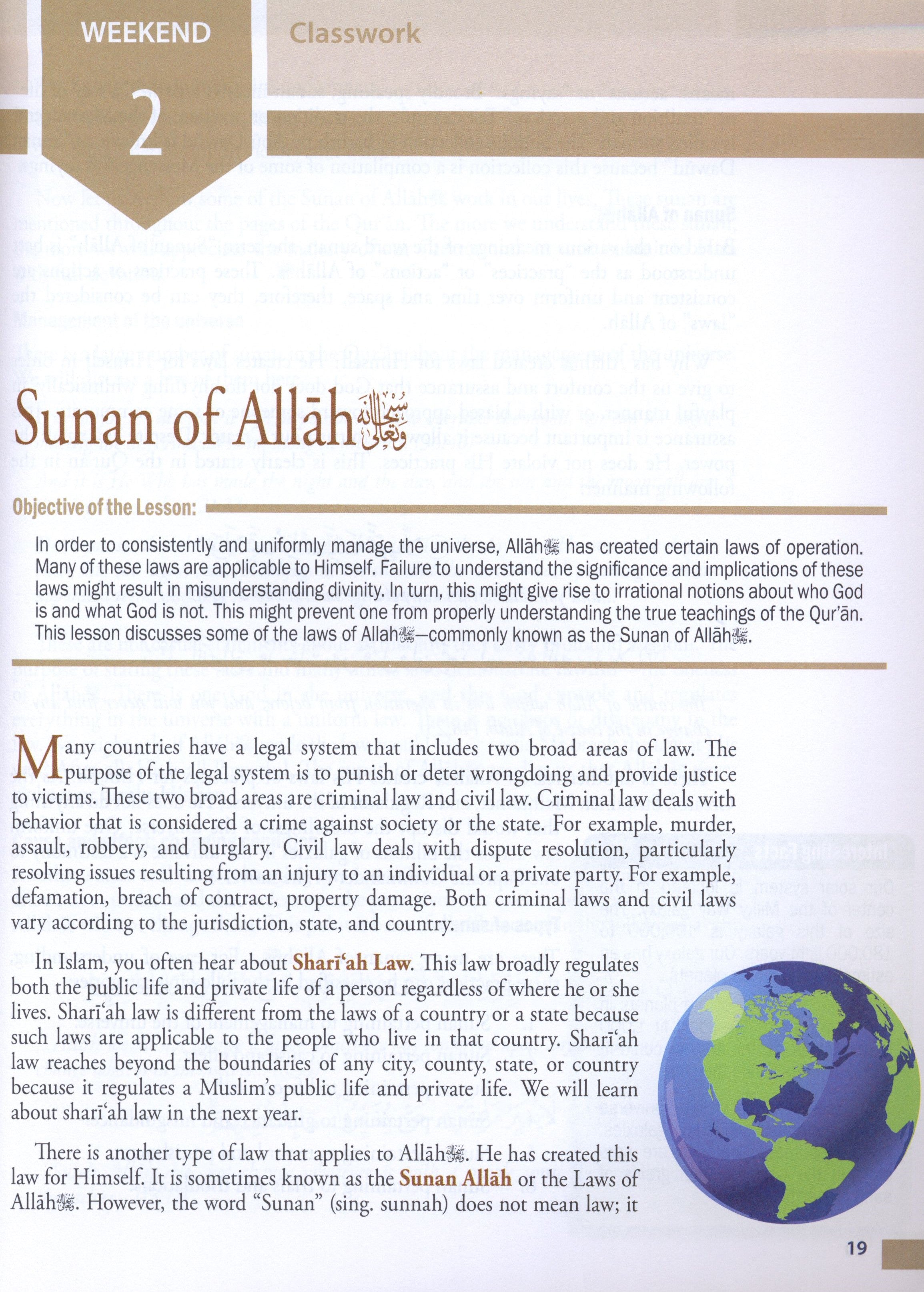Weekend Learning Islamic Studies Level 8