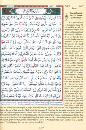 Tajweed Quran with English Translation 7 x 9