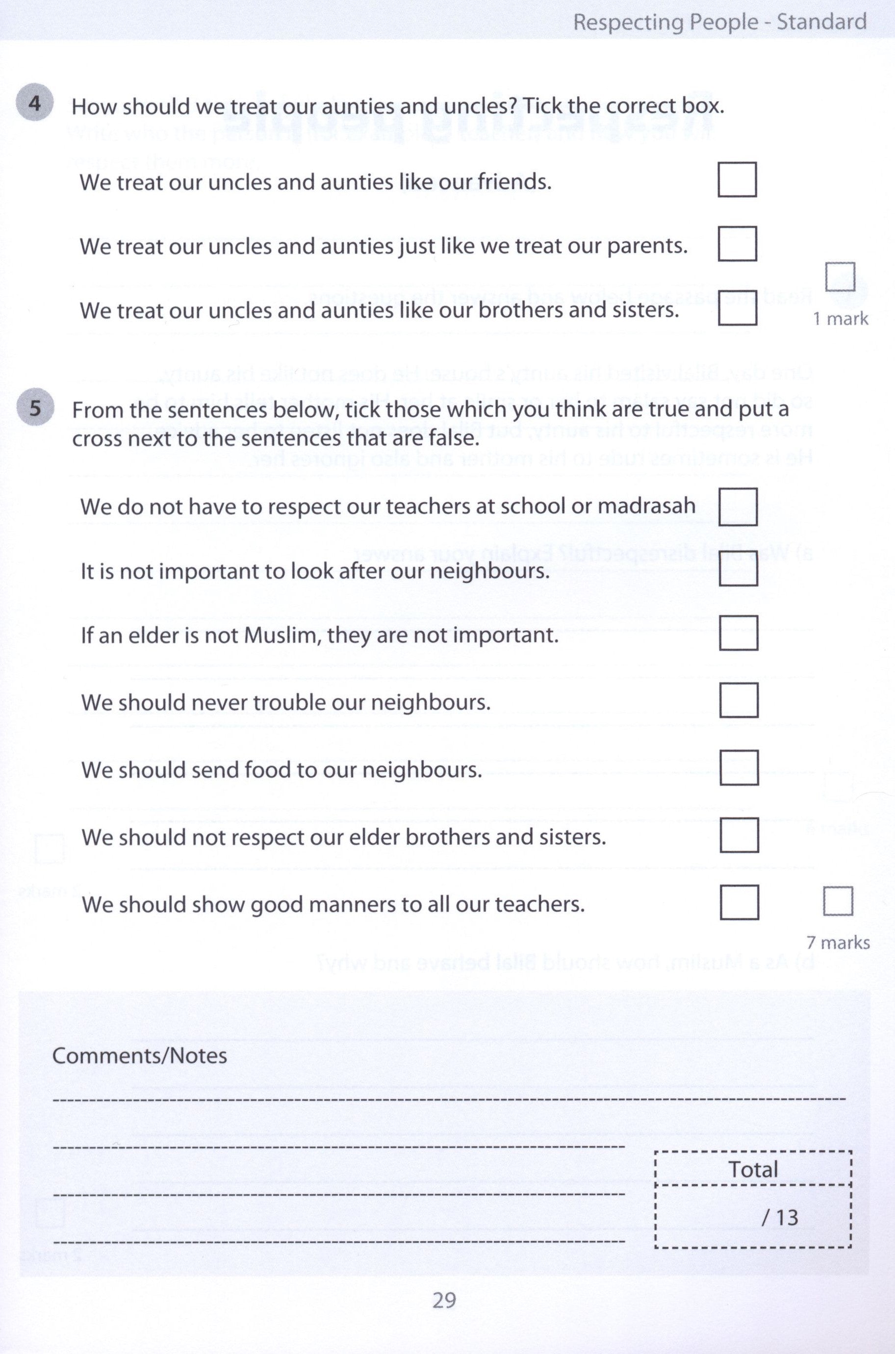 Safar Islamic Studies Workbook 3
